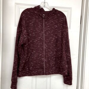 Xersion Moisture Wicking Hooded Womens Lightweight Track Jacket size xl